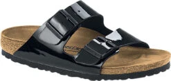 Birkenstock Arizona -Englin's Fine Footwear birkenstock arizona black birko flor patent 1005292 78920.1746646292