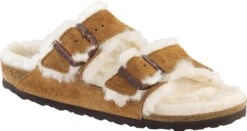 Birkenstock Arizona Shearling Lined -Englin's Fine Footwear birkenstock arizona shearling lined mink natural suede 1001135 77322.1645837498