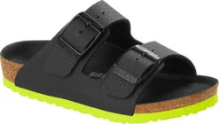 Birkenstock Children's Arizona -Englin's Fine Footwear birkenstock childrens arizona desert soil black lime birko flor 1022369 65260.1686246144