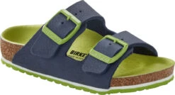 Birkenstock Children's Arizona -Englin's Fine Footwear birkenstock childrens arizona desert soil vibrant blue birko flor 1015648 64931.1686246145