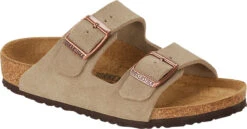 Birkenstock Children's Arizona -Englin's Fine Footwear birkenstock childrens arizona taupe suede 1021704 20528.1686246146