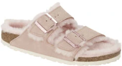 Birkenstock Arizona Shearling Lined -Englin's Fine Footwear birkenstock unisex arizona shearling lined light rose natural suede 1020389 49668.1645837498