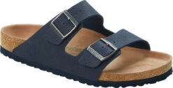 Birkenstock Arizona Vegan -Englin's Fine Footwear birkenstock unisex arizona vegan desert dust indigo blue microfiber 1023116 14793.1657731074