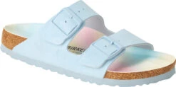 Birkenstock Arizona Vegan -Englin's Fine Footwear birkenstock unisex arizona vegan ombre finished sky birkibuc 1021208 07202.1688185510