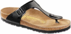 Birkenstock Women's Gizeh -Englin's Fine Footwear birkenstock women gizeh licorice birko flor 54195 81141.1657894816