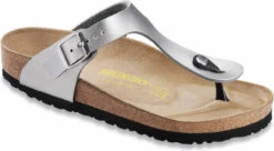 Birkenstock Women's Gizeh -Englin's Fine Footwear birkenstock women gizeh silver birko flor 4385 31408.1657894816