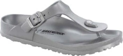 Birkenstock Women's Gizeh Essentials -Englin's Fine Footwear birkenstock womens gizeh essentials metallic silver eva 1003496 49061.1551993692