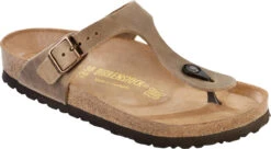 Birkenstock Women's Gizeh -Englin's Fine Footwear birkenstock womens gizeh tabacco brown oiled leather 943811 31757.1657894816