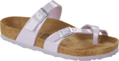 Birkenstock Women's Mayari -Englin's Fine Footwear birkenstock womens mayari patent purple fog birko flor 1021441 52101.1657899294