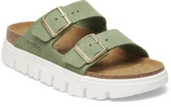Birkenstock Women's Papillio Arizona Chunky -Englin's Fine Footwear birkenstock womens papillio arizona chunky green tea suede 1028367 22772.1746712434