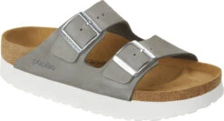 Birkenstock Women's Papillio Arizona Platform -Englin's Fine Footwear birkenstock womens papillio arizona platform dove gray nubuck leather 1024625 32685.1686295746
