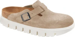 Birkenstock Women's Papillio Boston Chunky -Englin's Fine Footwear birkenstock womens papillio boston chunky warm sand suede leather 1026176 65597.1758311304