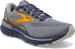 Brooks Men's Adrenaline GTS 23 -Englin's Fine Footwear brooks mens adrenaline gts 23 grey crown blue orange 1103911d027 10131.1728922045