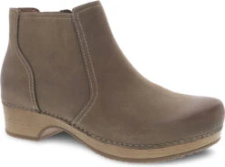 Dansko Barbara -Englin's Fine Footwear dansko womens barbara taupe burnished nubuck 9425161600 86266.1598711229