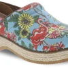 Dansko Jute Pro -Englin's Fine Footwear dansko womens jute pro flamingo canvas 026191212 50251.1548366420