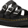 Dr. Martens Women's Blaire Slide Sandal 2 Dr. Martens Women's Blaire Slide Sandal -Englin's Fine Footwear dr martens womens blaire slide sandal black hydro leather 25456001 73715.1652102374