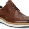 ECCO Men's ST.1 Hybrid Brogue -Englin's Fine Footwear ecco mens st 1 hybrid brogue cognac 83642401053 87195.1584653846