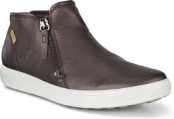 ECCO Women's Soft 7 Low Bootie -Englin's Fine Footwear ecco womens soft 7 low bootie shale metallic 43024352196 48329.1701992142