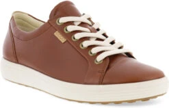 ECCO Women's Soft 7 Sneaker -Englin's Fine Footwear ecco womens soft 7 sneaker cognac 43000301053 64840.1732124647