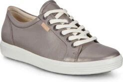 ECCO Women's Soft 7 Sneaker -Englin's Fine Footwear ecco womens soft 7 sneaker stone metallic 43000351147 45565.1732124647