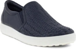 ECCO Women's Soft 7 Woven II Slip-On -Englin's Fine Footwear ecco womens soft 7 woven 2 slip on sky night 47011350769 26298.1702004511
