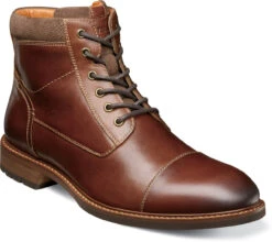 Florsheim Lodge Cap Toe Lace Up Boot -Englin's Fine Footwear florsheim mens lodge cap toe lace up boot chestnut 14286 205 16484.1628279403