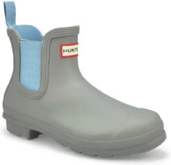 Hunter Women's Original Chelsea Boot -Englin's Fine Footwear hunter womens original chelsea boot tundra grey blue frost wfs2078rma tbf 10631.1637277668
