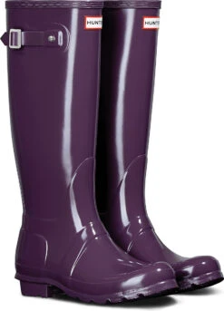 Hunter Women's Original Tall Gloss Rain Boot -Englin's Fine Footwear hunter womens original tall gloss rain boot purple urchin wft1000rgl prc 01615.1536967724