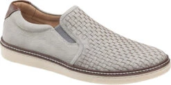 Johnston & Murphy McGuffey Woven Slip On 8 Johnston & Murphy McGuffey Woven Slip On -Englin's Fine Footwear johnston murphy mcguffey woven slip on gray tumbled nubuck 25 2527 56419.1585196474