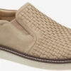Johnston & Murphy McGuffey Woven Slip On -Englin's Fine Footwear johnston murphy mens mcguffey woven slip on beige tumble nubuck 25 2536 09308.1585196474