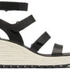 Sorel Women's Cameron Multi Strap Wedge Sandal -Englin's Fine Footwear sorel womens cameron multi strap wedge sandal black chalk 1999191010 56364.1646326550