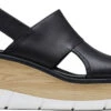Sorel Women's Joanie III Slingback Wedge Sandal -Englin's Fine Footwear sorel womens joanie 3 slingback wedge sandal black white 1999411010 98982.1646317161
