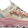 Sorel Women's Kinetic Breakthru Tech Lace Sneaker -Englin's Fine Footwear sorel womens kinetic breakthru tech lace sneaker chalk eraser pink 1986291191 01411.1683364105