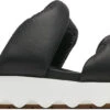 Sorel Women's Viibe Twist Slide Sandal -Englin's Fine Footwear sorel womens viibe twist slide sandal black sea salt 2039961010 04674.1683315800