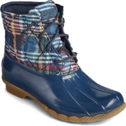 Sperry Women's Saltwater Quilted Nylon -Englin's Fine Footwear sperry womens saltwater quilted nylon plaid multi sts85533 92870.1605548913
