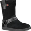 UGG Kids I Heart Moto Short -Englin's Fine Footwear ugg children i heart moto short black 1009386 blk 02169.1461996144