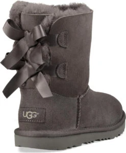 UGG Kids Bailey Bow II 8 UGG Kids Bailey Bow II -Englin's Fine Footwear ugg childrens bailey bow ii grey 1017394k grey 74637.1732651598