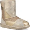 UGG Kids Classic Short II Patchwork -Englin's Fine Footwear ugg childrens kids classic short ii patchwork gold 1096431k gold 41844.1541458227