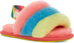 UGG Toddlers Fluff Yeah Slide 15 UGG Toddlers Fluff Yeah Slide -Englin's Fine Footwear ugg childrens toddlers fluff yeah slide peach bliss multi 1124931t pbmt 34575.1651776272