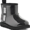 UGG Big Kids Classic Clear Mini II -Englin's Fine Footwear ugg kids classic clear mini 2 black 1112386k blk 07184.1656432983
