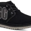 UGG Men's Neumel Graphic Outline -Englin's Fine Footwear ugg mens neumel graphic outline black grey suede 1130715 bgsd 49903.1659641551