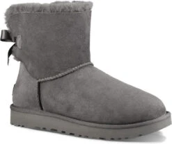 UGG Women's Mini Bailey Bow II -Englin's Fine Footwear ugg women mini bailey bow ii grey 1016501 grey 15968.1727817807