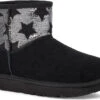 UGG Women's Classic Mini Sequin Stars -Englin's Fine Footwear ugg womens classic mini sequin stars black 1109441 blk 75994.1594663059