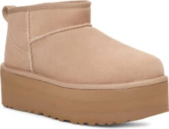 UGG Women's Classic Ultra Mini Platform -Englin's Fine Footwear ugg womens classic ultra mini platform sand 1135092 san 43384.1727816798