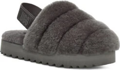 UGG Women's Super Fluff Slipper -Englin's Fine Footwear ugg womens super fluff slipper charcoal 1121751 chrc 08610.1636582906